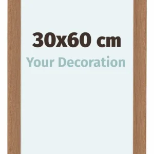 Bilderrahmen 30x60 cm - Nussbaum Hell - MDF - Como