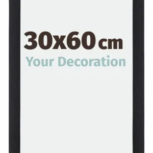 Bilderrahmen 30x60 cm - Schwarz Matt - MDF - Mura