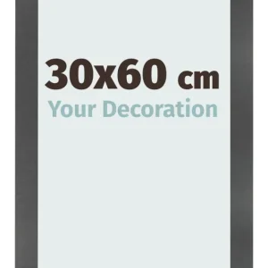 Bilderrahmen 30x60 cm - Schwarz Matt - MDF - Pisa
