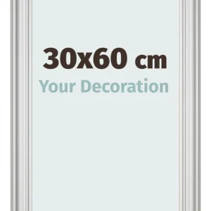 Bilderrahmen 30x60 cm - Silber Matt - MDF - Lazio