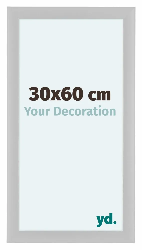 Bilderrahmen 30x60 cm - Weiß Matt - MDF - Como