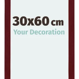 Bilderrahmen 30x60 cm - Weinrot Gewischt - MDF - Mura