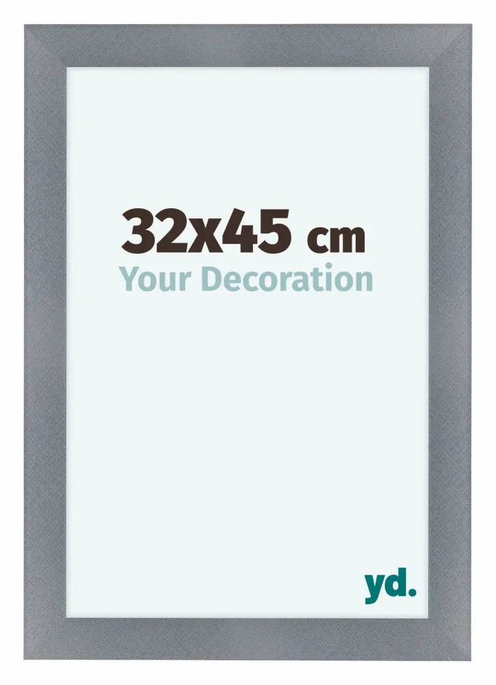 Bilderrahmen 32x45 cm - Aluminium - Gebürstet - MDF - Como