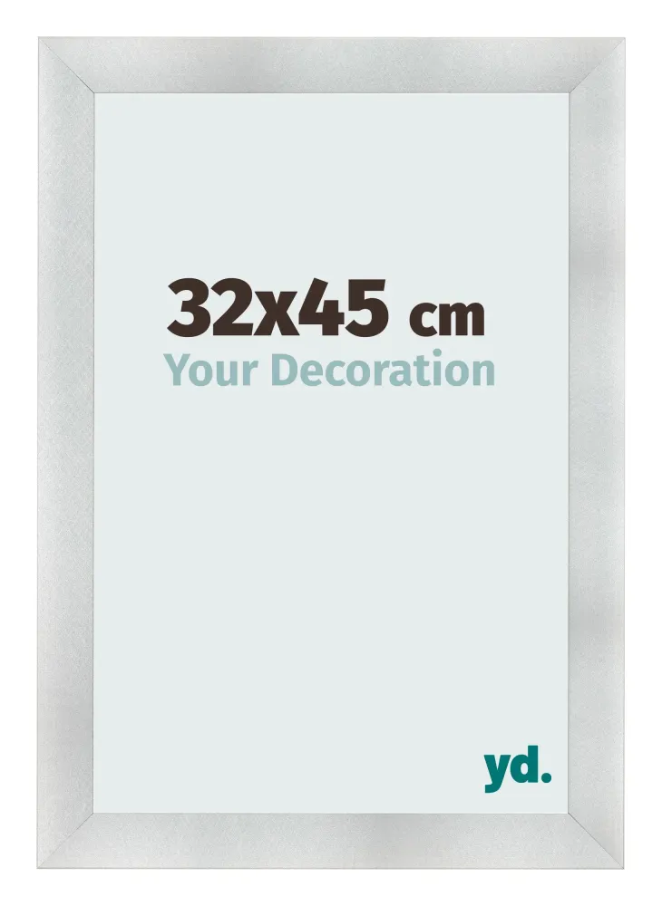 Bilderrahmen 32x45 cm - Aluminium Gebürstet - MDF - Pisa