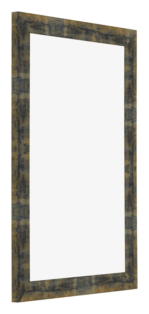Bilderrahmen 32x45 cm - Blau Gold Meliert - MDF - Pisa