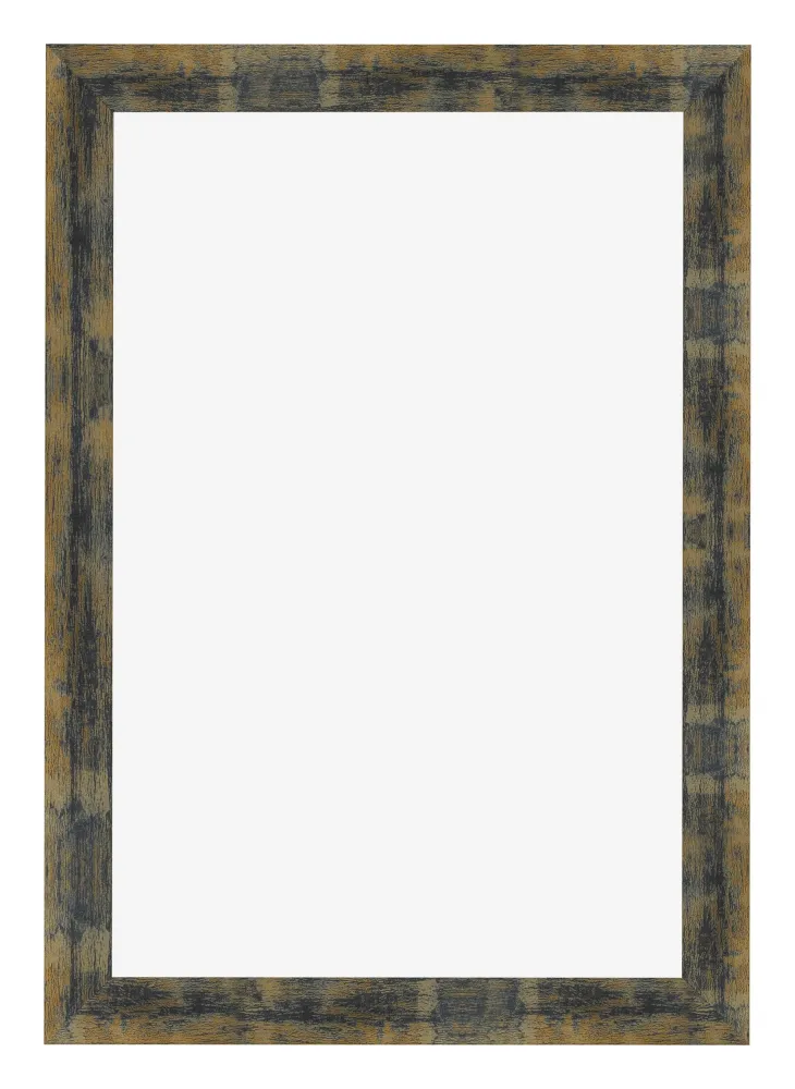 Bilderrahmen 32x45 cm - Blau Gold Meliert - MDF - Pisa