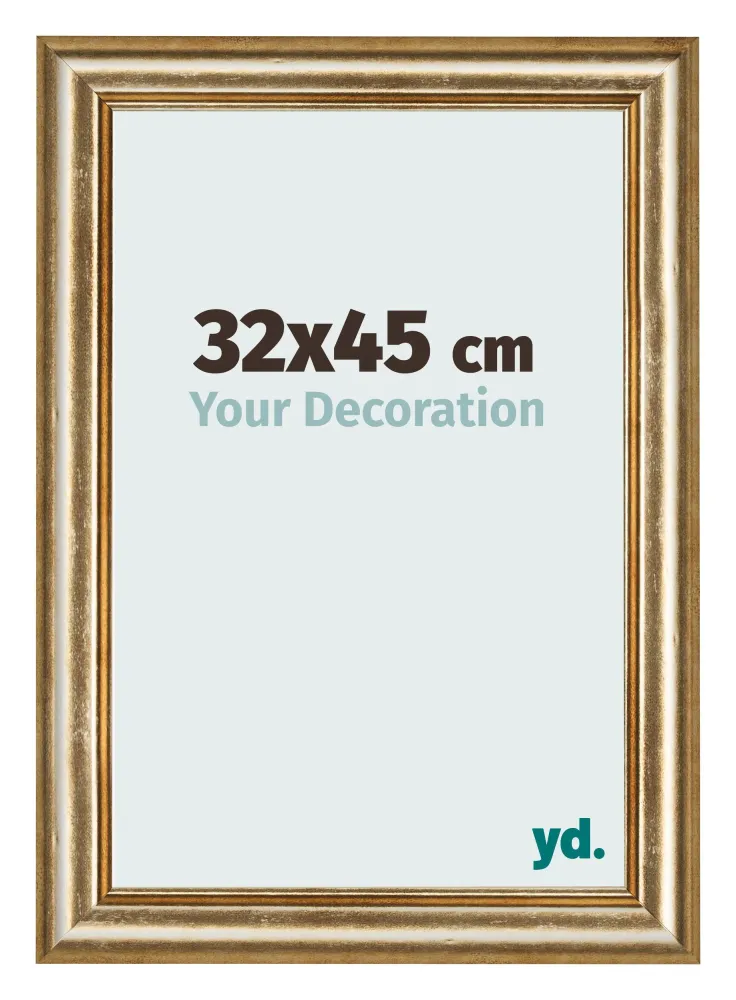 Bilderrahmen 32x45 cm - Gold Antik - MDF - Lazio