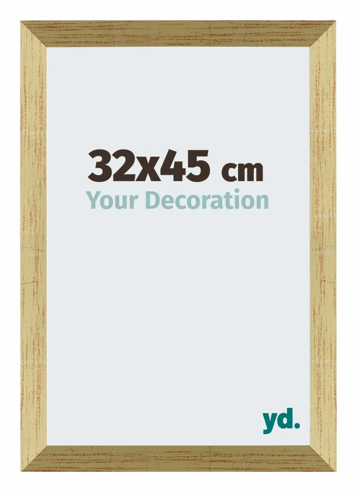 Bilderrahmen 32x45 cm - Goldglanz - MDF - Mura
