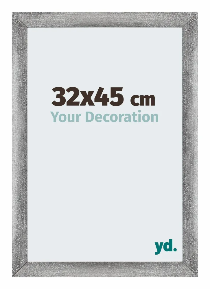 Bilderrahmen 32x45 cm - Grau Gewischt - MDF - Mura