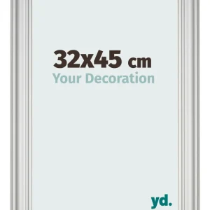 Bilderrahmen 32x45 cm - Silber Matt - MDF - Lazio