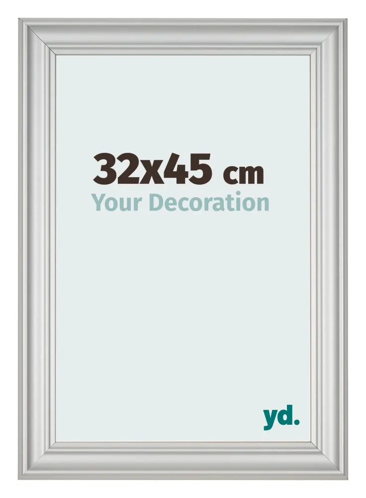 Bilderrahmen 32x45 cm - Silber Matt - MDF - Lazio