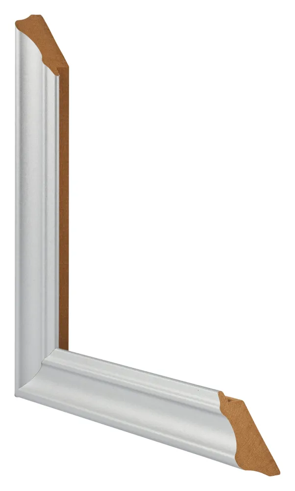 Bilderrahmen 32x45 cm - Silber Matt - MDF - Lazio