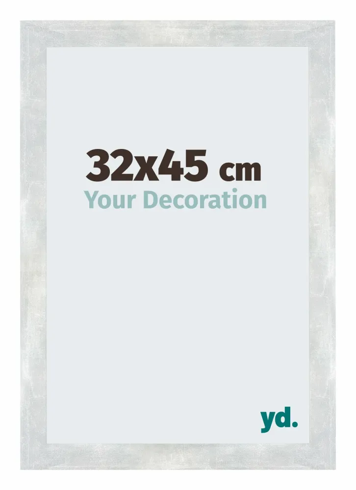 Bilderrahmen 32x45 cm - Silberglanz Vintage - MDF - Mura