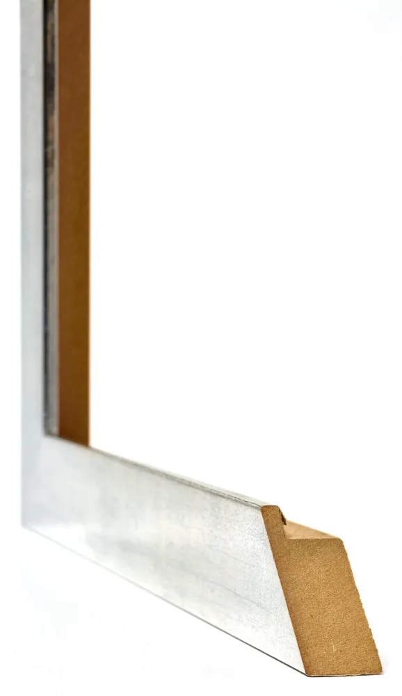 Bilderrahmen 32x45 cm - Silberglanz Vintage - MDF - Mura