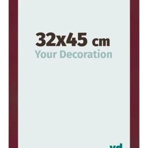 Bilderrahmen 32x45 cm - Weinrot Gewischt - MDF - Bologna