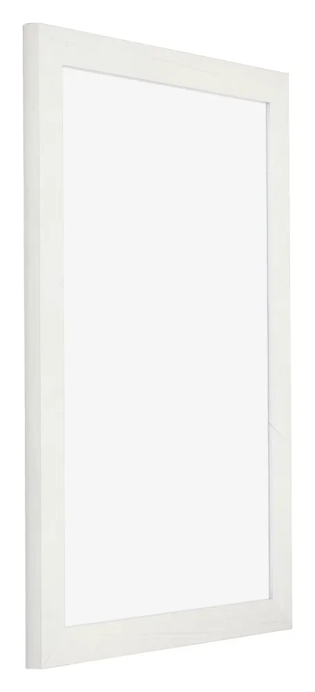 Bilderrahmen 32x45 cm - Weiss Gemasert - MDF - Mura