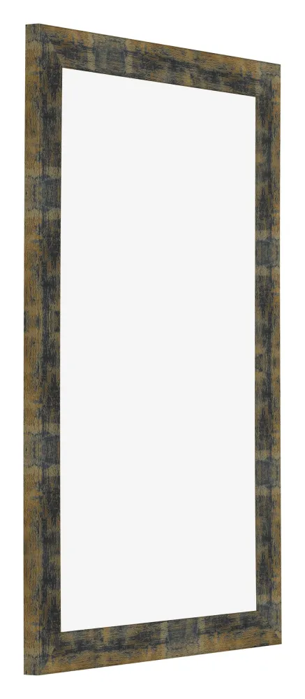 Bilderrahmen 33x48 cm - Blau Gold Meliert - MDF - Pisa