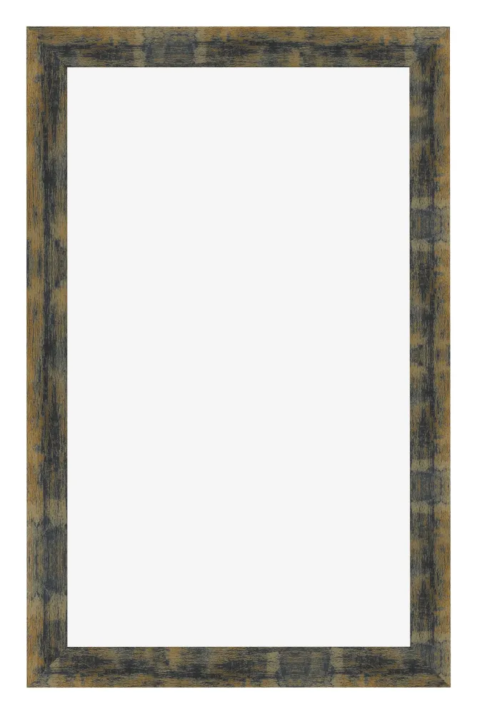 Bilderrahmen 33x48 cm - Blau Gold Meliert - MDF - Pisa