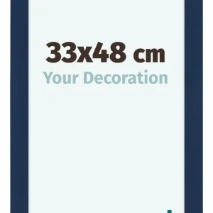 Bilderrahmen 33x48 cm - Dunkelblau Gewischt - MDF - Como