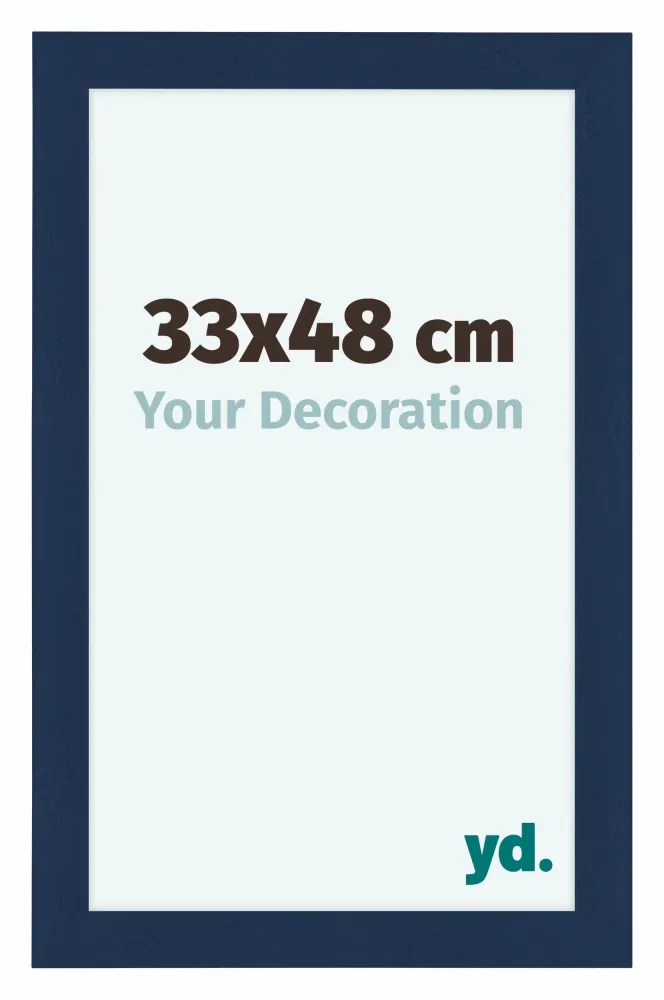 Bilderrahmen 33x48 cm - Dunkelblau Gewischt - MDF - Como