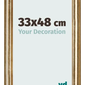 Bilderrahmen 33x48 cm - Gold Antik - MDF - Lazio