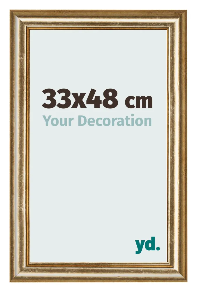 Bilderrahmen 33x48 cm - Gold Antik - MDF - Lazio