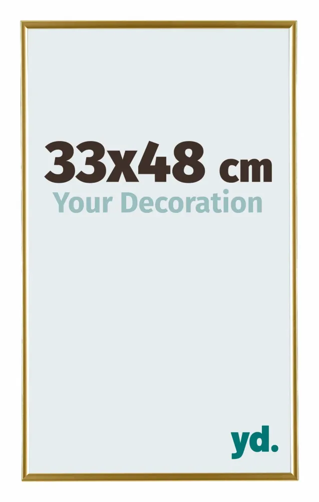 Bilderrahmen 33x48 cm - Gold - Kunststoff - Evry
