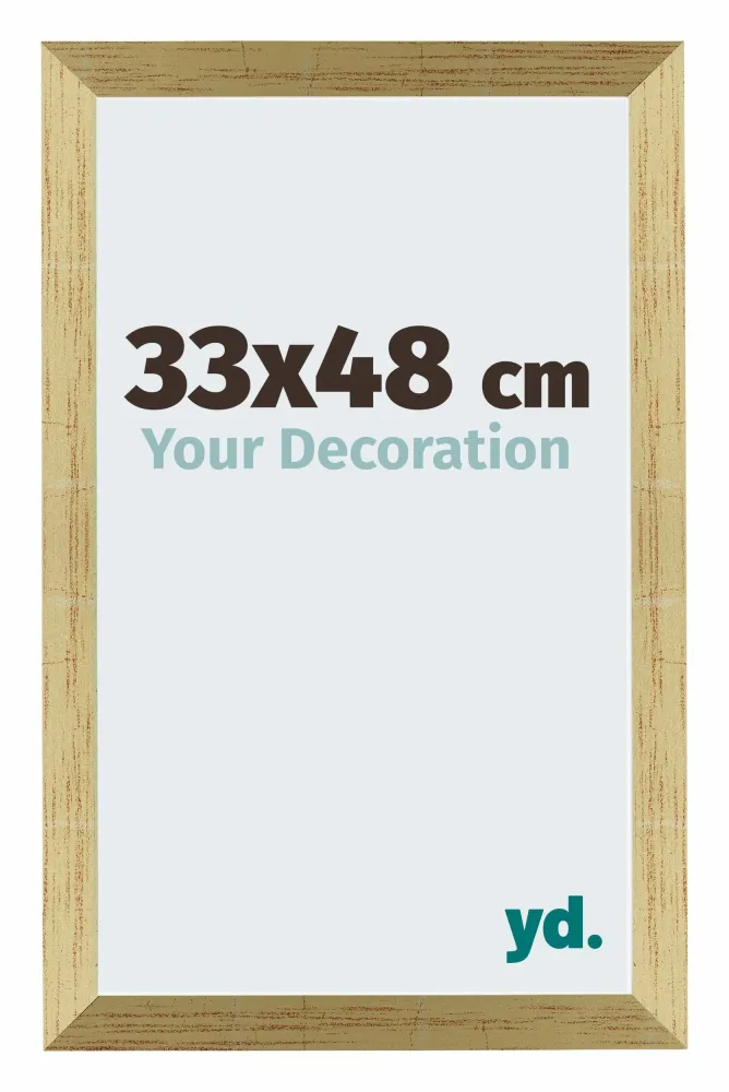 Bilderrahmen 33x48 cm - Goldglanz - MDF - Mura