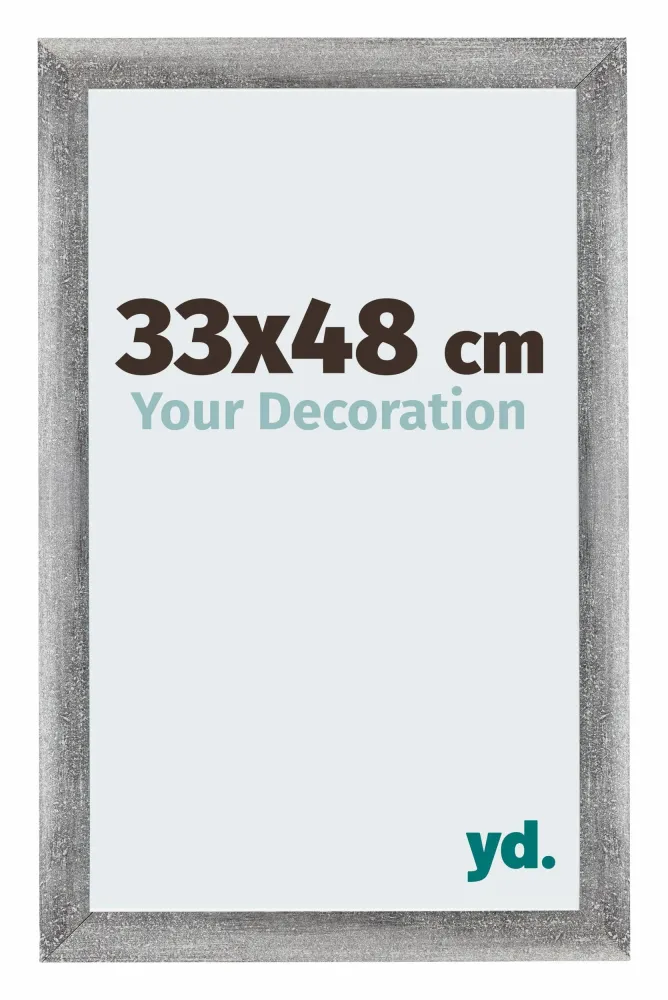 Bilderrahmen 33x48 cm - Grau Gewischt - MDF - Mura