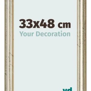 Bilderrahmen 33x48 cm - Metallglanz - MDF - Lazio