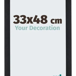 Bilderrahmen 33x48 cm - Schwarz Matt - MDF - Mura