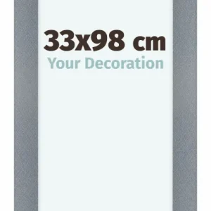 Bilderrahmen 33x98 cm - Aluminium - Gebürstet - MDF - Como