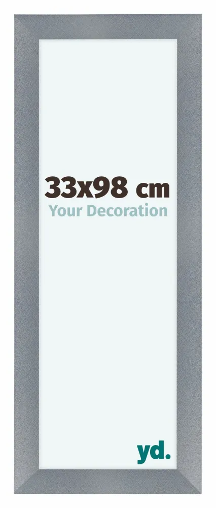 Bilderrahmen 33x98 cm - Aluminium - Gebürstet - MDF - Como