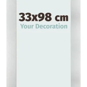 Bilderrahmen 33x98 cm - Aluminium Gebürstet - MDF - Pisa