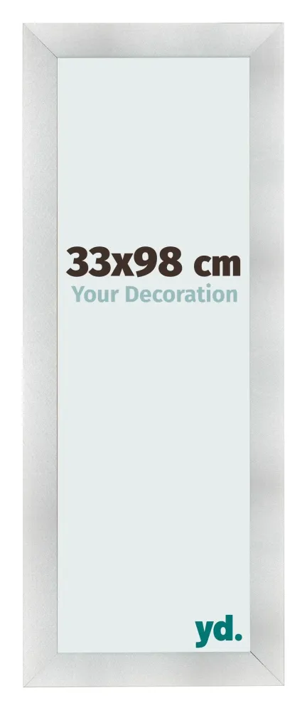 Bilderrahmen 33x98 cm - Aluminium Gebürstet - MDF - Pisa