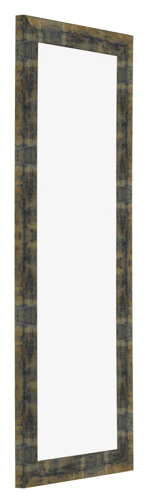 Bilderrahmen 33x98 cm - Blau Gold Meliert - MDF - Pisa