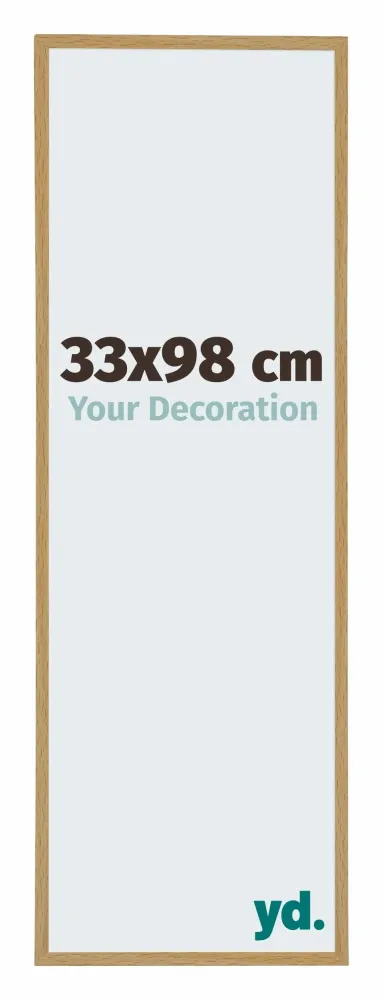 Bilderrahmen 33x98 cm - Buche Hell - Kunststoff - Evry