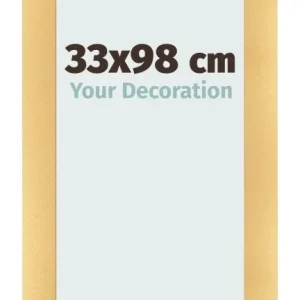Bilderrahmen 33x98 cm - Gold Matt - MDF - Pisa