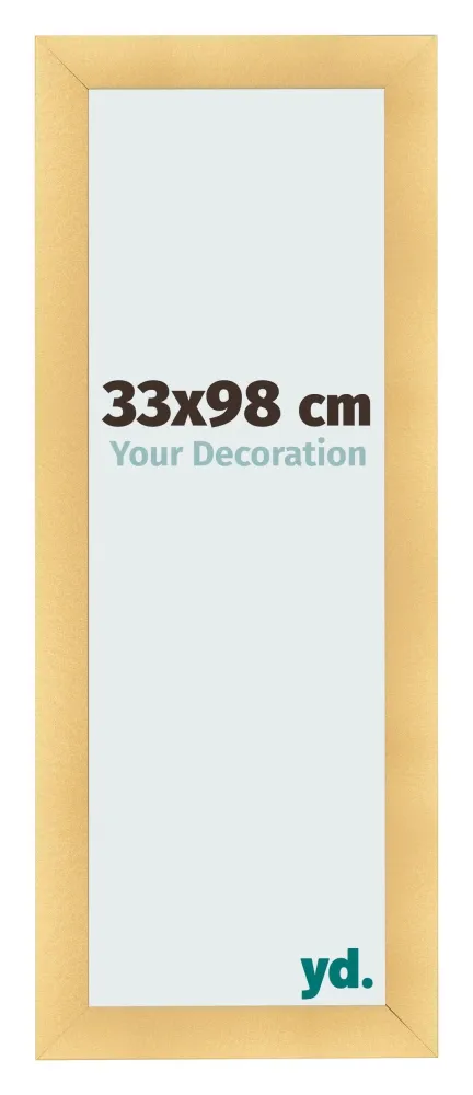 Bilderrahmen 33x98 cm - Gold Matt - MDF - Pisa