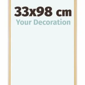 Bilderrahmen 33x98 cm - Gold Vintage - Aluminium - Kent
