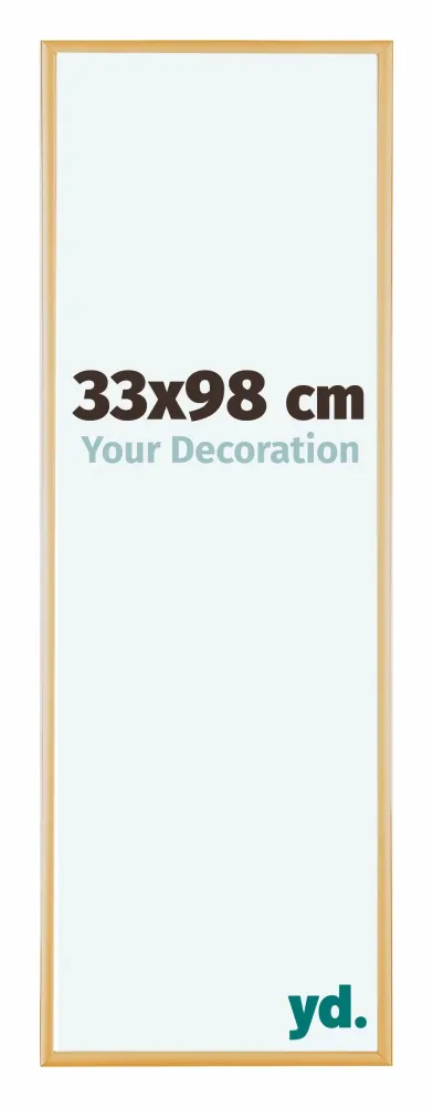 Bilderrahmen 33x98 cm - Gold Vintage - Aluminium - Kent