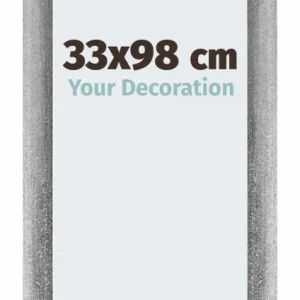 Bilderrahmen 33x98 cm - Grau Gewischt - MDF - Mura