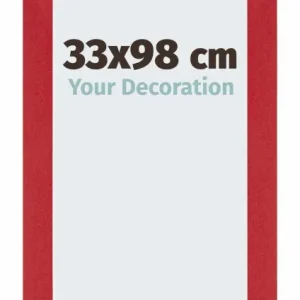 Bilderrahmen 33x98 cm - Rot - MDF - Mura