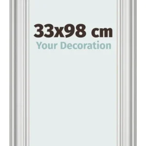 Bilderrahmen 33x98 cm - Silber Matt - MDF - Lazio