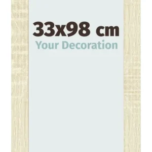 Bilderrahmen 33x98 cm - Sonoma Eiche - MDF - Pisa