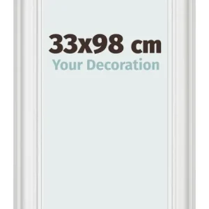 Bilderrahmen 33x98 cm - Weiß Gemasert - MDF - Lazio