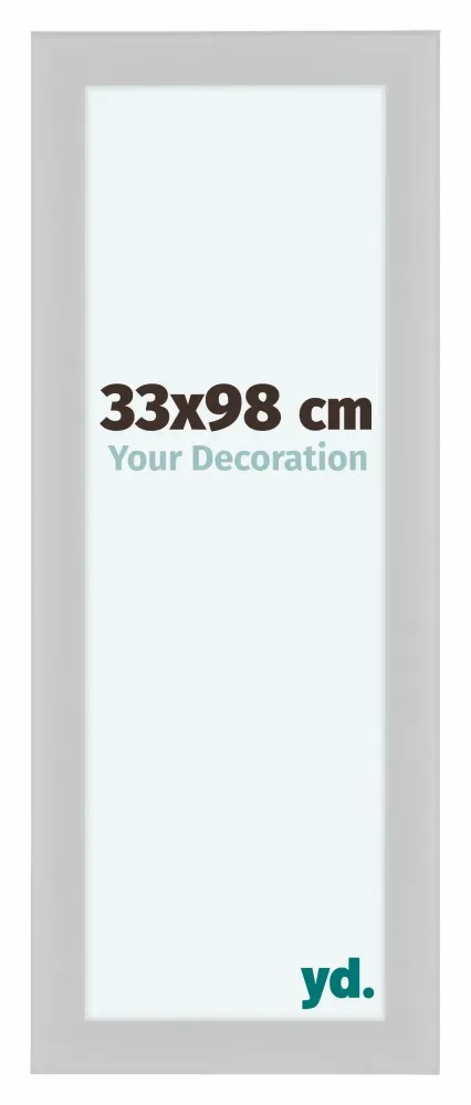 Bilderrahmen 33x98 cm - Weiß Hochglanz - MDF - Como
