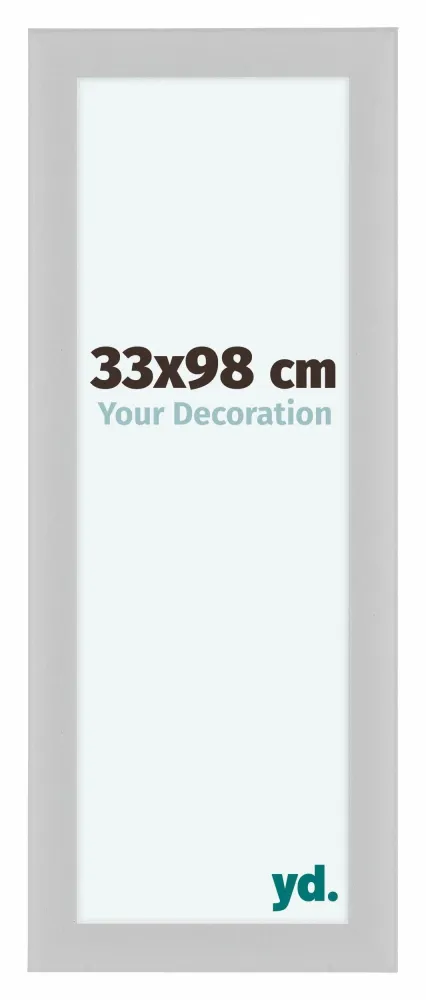 Bilderrahmen 33x98 cm - Weiß Matt - MDF - Como