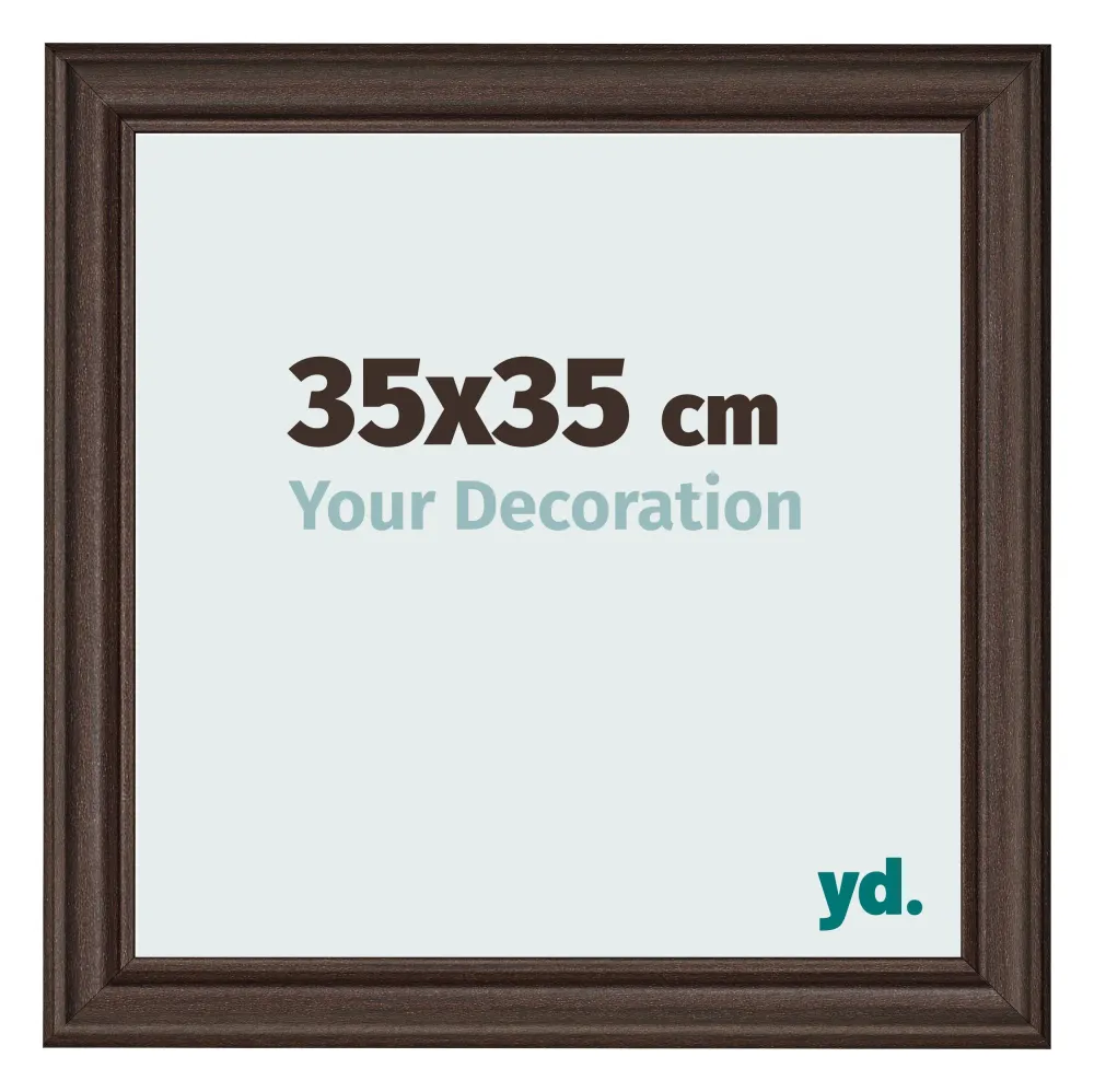 Bilderrahmen 35x35 cm - Eiche Dunkel - MDF - Lazio
