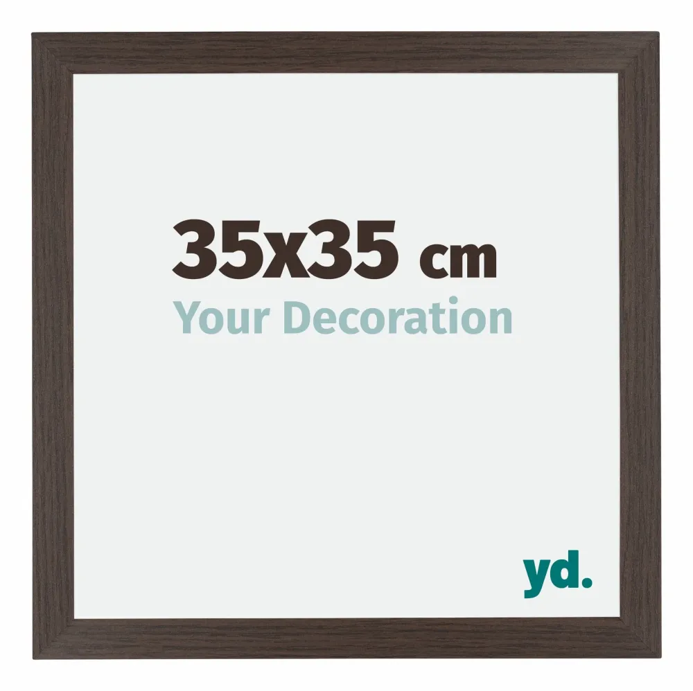 Bilderrahmen 35x35 cm - Eiche Dunkel - MDF - Mura